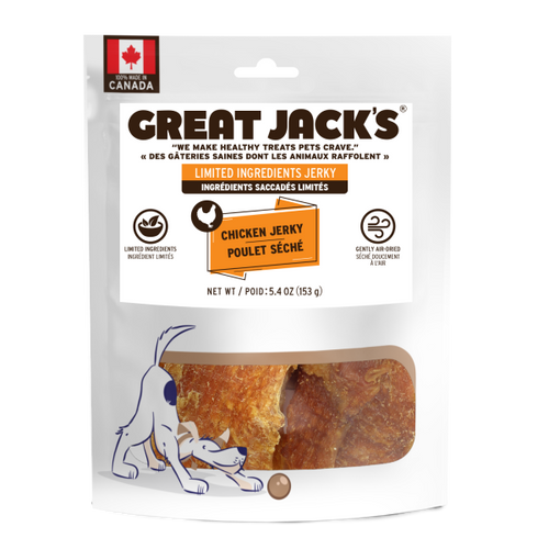Great Jack's Chicken Jerky 153g Dog Treats