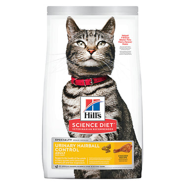 Hill's Science Diet Adult Urinary Hairball Control Cat Food