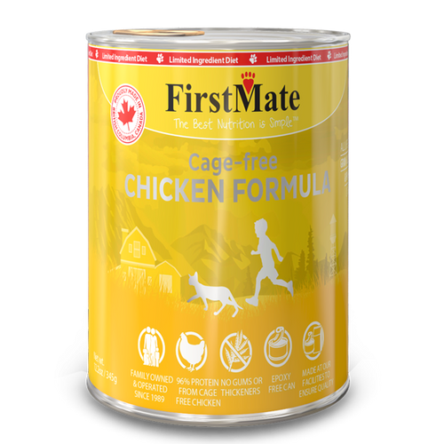 FirstMate Limited Ingredient Free Run Chicken 345g Canned Cat Food