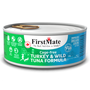 FirstMate Cage Free Turkey & Wild Tuna 50/50 Canned Cat Food