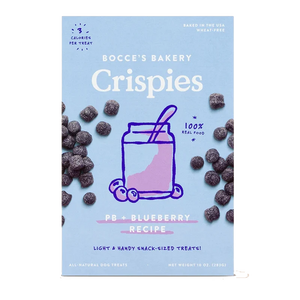 Bocce's Bakery Peanut Butter & Blueberry Crispies Dog Treats