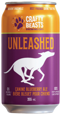 Crafty Beasts Brewing Co Fetch Canine Blueberry Ale Dog Beer