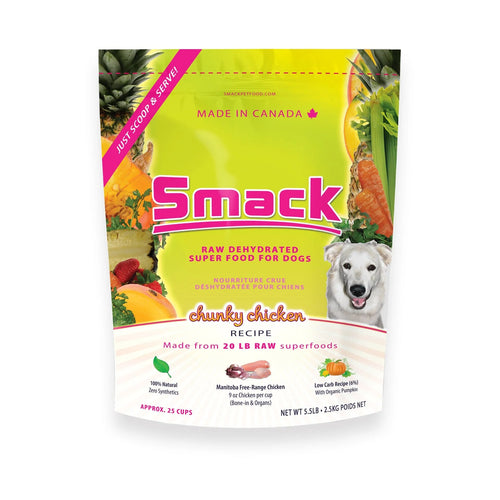 Smack Chunky Chicken Raw Dehydrated Dog Food