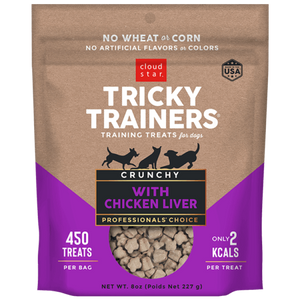 Cloud Star Tricky Trainers Crunchy With Chicken Liver 227g Dog Treats