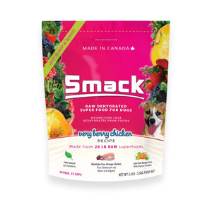 Smack Very Berry Chicken Raw Dehydrated Dog Food