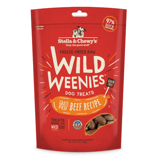 Stella & Chewy's Wild Weenies Beef 326g Freeze Dried Dog Treats