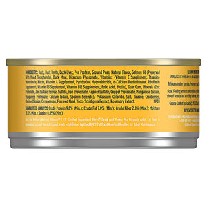 Natural Balance Limited Ingredient Diet 156g Duck Canned Cat Food - Shipping ETA is Late May 2024