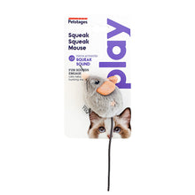 Load image into Gallery viewer, Petstages Squeak Squeak Grey Mouse Cat Toy