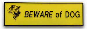 Sign "Beware of Dog"