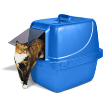 Load image into Gallery viewer, Van Ness Enclosed Litter Pan XGiant Blue Cat Litter Box