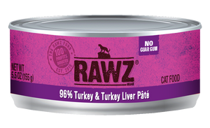 Rawz Turkey & Turkey Liver Pate Canned Cat Food