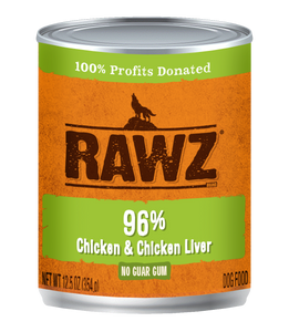 Rawz Chicken & Chicken Liver Canned Dog Food