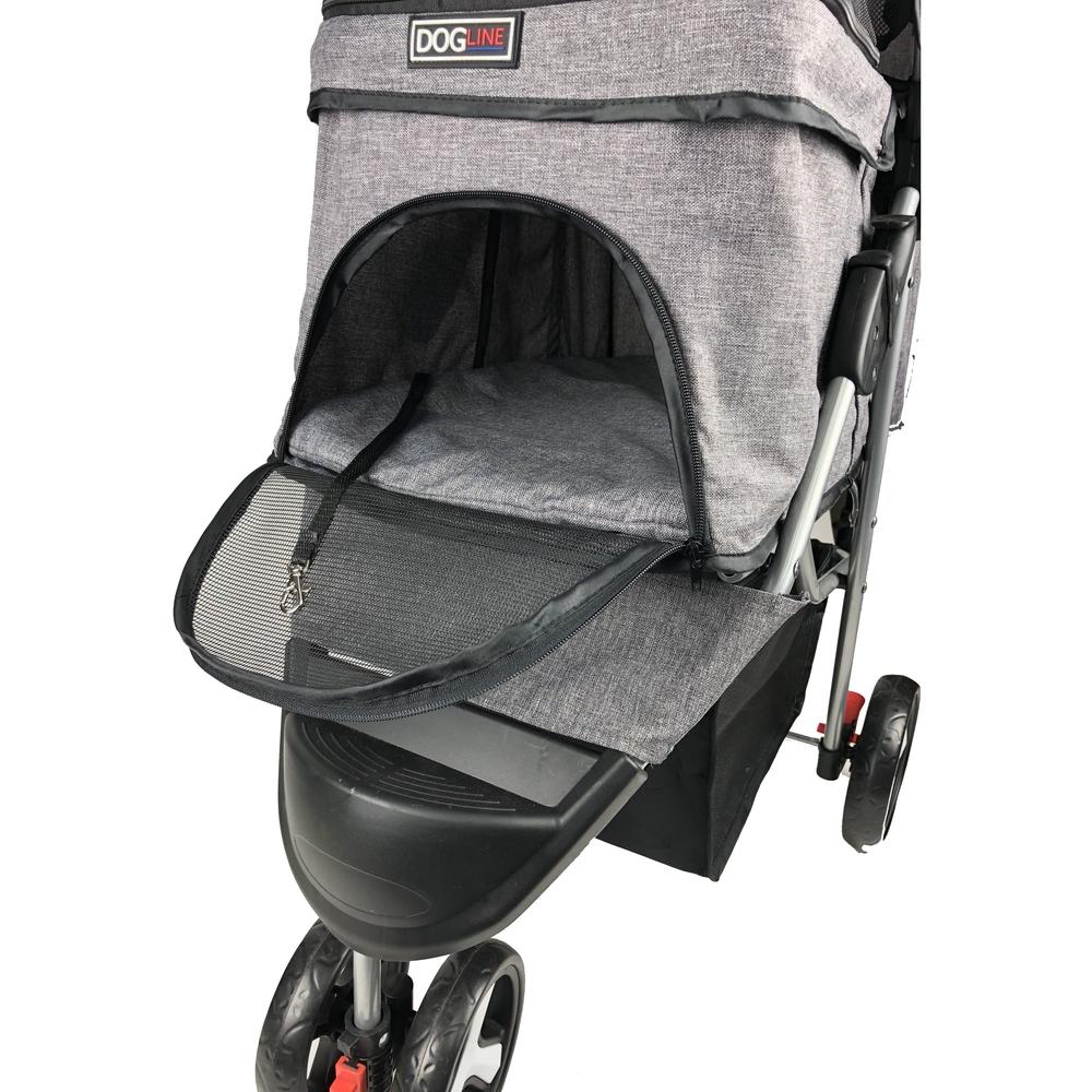 Dogline Pet Stroller Grey Critters Pet Health Store