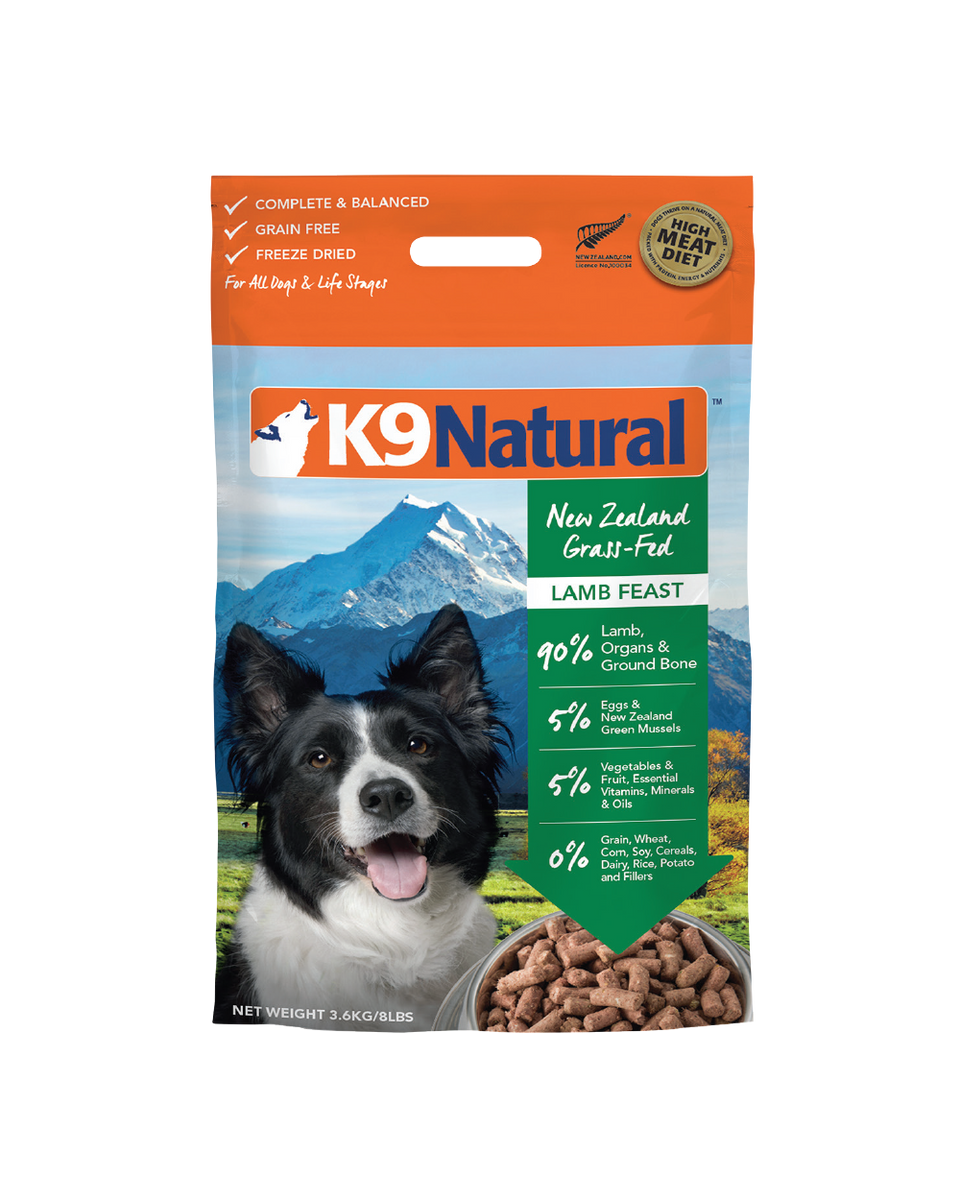 K9 Natural Freeze Dried Lamb Dog Food