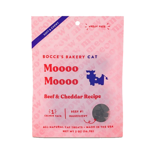 Bocce's Bakery Soft & Chewy Moooo Moooo Beef & Cheddar 56.7g Cat Treats