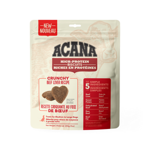 Acana High Protein Crunchy Biscuits Beef Liver 255g Dog Treats