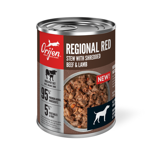 Orijen Premium Stew 363g Regional Red Recipe In Bone Broth Canned Dog Food