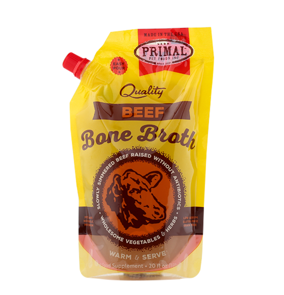 Primal Bone Broth 591ml Beef Critters Pet Health Store