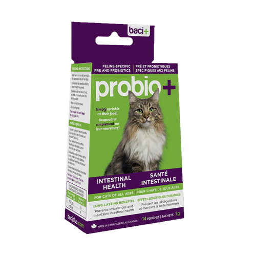 Baci+ Probio+ Intestinal Health Prebiotic & Probiotic 14 Pouches 1g For Cats