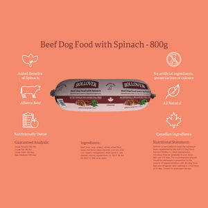 Rollover Beef & Spinach Super Premium Dog Food