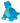 Tender-Tuffs Dino Baby Blue Dog Toy