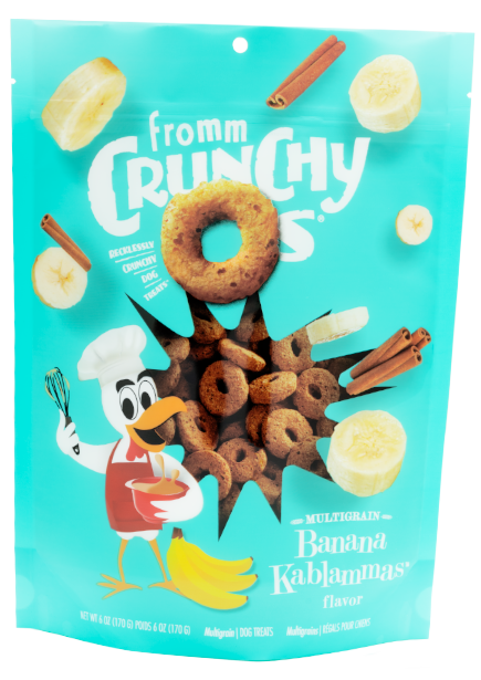 Fromm Crunchy Os Banana Kablammas 170g Grain Free Dog Treats
