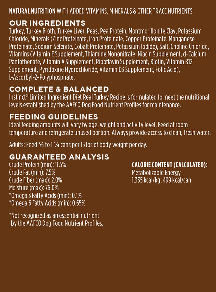 Instinct limited ingredient dog food shop