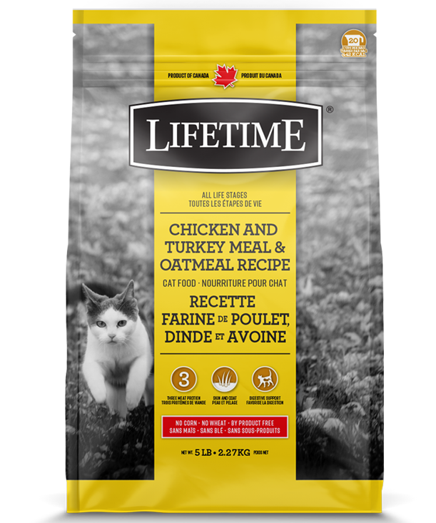 Lifetime All Life Stages Chicken Turkey & Oatmeal 6.5kg Cat Food