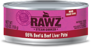 Rawz Beef & Beef Liver Pate Canned Cat Food