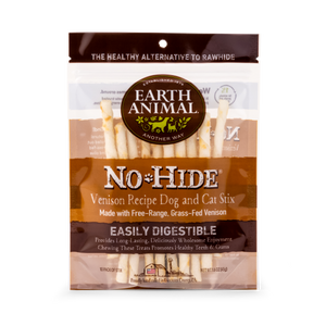 Earth Animal Dog and Cat No-Hide Venison Stix Chews 10 Pack