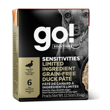 Load image into Gallery viewer, GO Sensitivities Limited Ingredient Grainree Duck Pate 354g Canned Dog Food Case 12 x 354g
