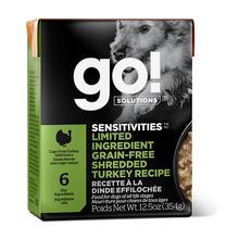 Load image into Gallery viewer, GO 354g Sensitivities Limited Ingredient Grain-Free Shredded Turkey Canned Dog Food