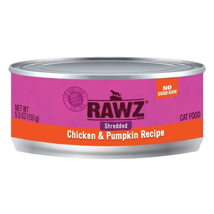 Rawz Shredded Chicken & Pumpkin Canned Cat Food