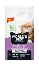 Load image into Gallery viewer, Worlds Best Long Lasting Multi-Cat Lavender Scented Cat Litter