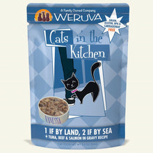 Load image into Gallery viewer, Weruva Cats In The Kitchen 1 If By Land, 2 If By Sea Cat Food Case 12 x 85g