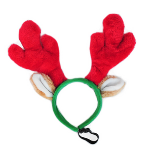 Holiday Item ZippyPaws Holiday Antlers Headband Large