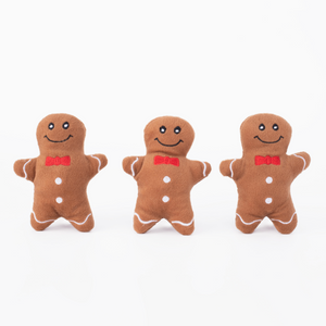 Holiday Item ZippyPaws Holiday Miniz Gingerbread Men