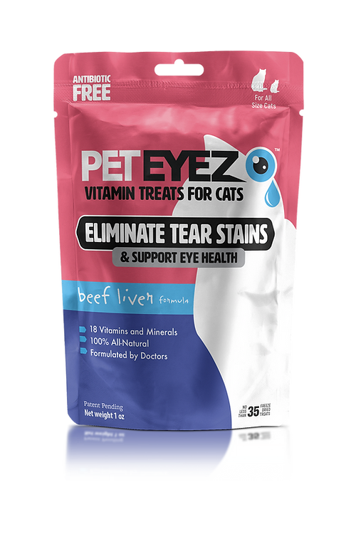 PetEyez Beef Liver Vitamin Cat Treats