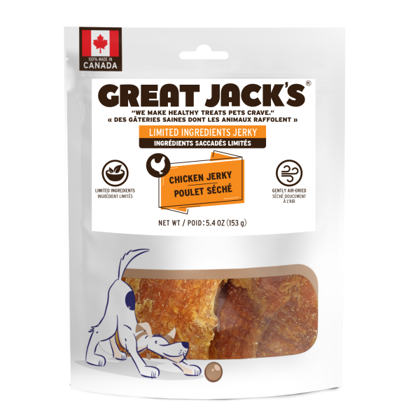 Great Jack's Chicken Jerky 153g Dog Treats