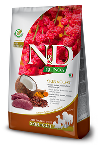 Farmina N&D Quinoa Skin+Coat Venison MED/MAXI Dog Food