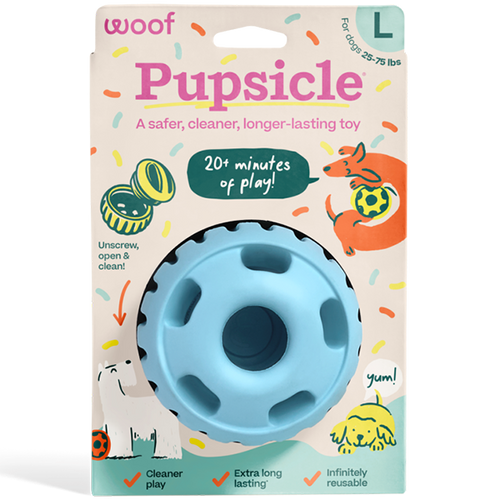 Woof Pupsicle Blue Dog Toy