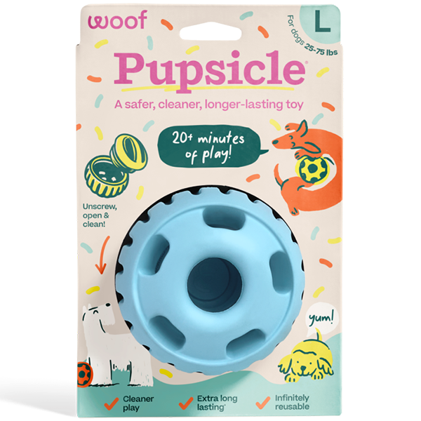 Woof Pupsicle Blue Dog Toy