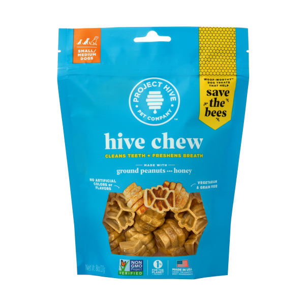 Project Hive Honey & Peanut Butter Small/Medium Dental Dog Chews