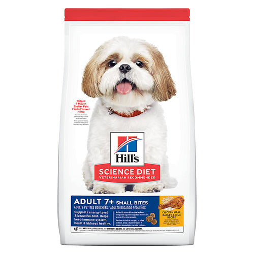Hill's Science Diet Adult 7+ Small Bites Chicken Meal, Barley & Rice Recipe 2.27KG Dog Food
