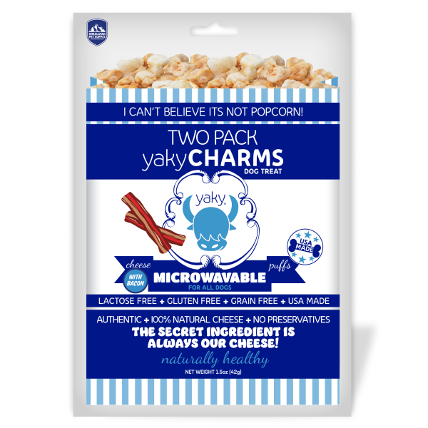 Himalayan Yaky Charms Microwavable Cheese & Bacon 2 Pack 42g Dog Treats