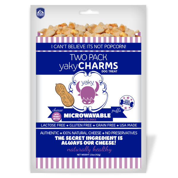 Himalayan Yaky Charms Microwavable Cheese & Peanut Butter 2 Pack 42g Dog Treats