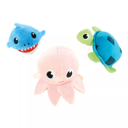 Li'l Pals Under the Sea 3 Pack Plush Dog Toy Combo