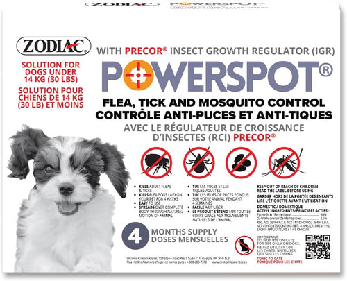 Zodiac Powerspot Tick & Flea Under 14kg