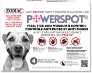 Zodiac PowerSpot Flea, Tick, and Mosquito Control for Dogs Over 14kg