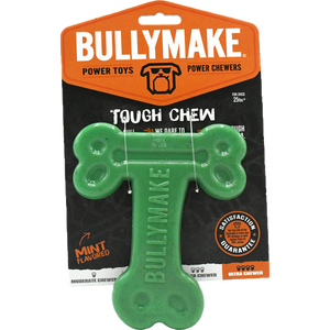 Bullymake Tough Chew Nylon Paw T-Bone Green Mint Flavour Dog Toy